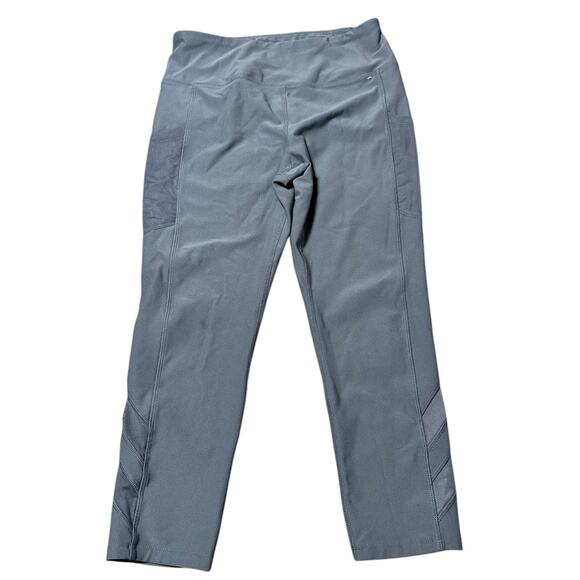 Mondetta Pants - Mondetta Green Blue Cropped Leggings Size Medium Mesh Pockets